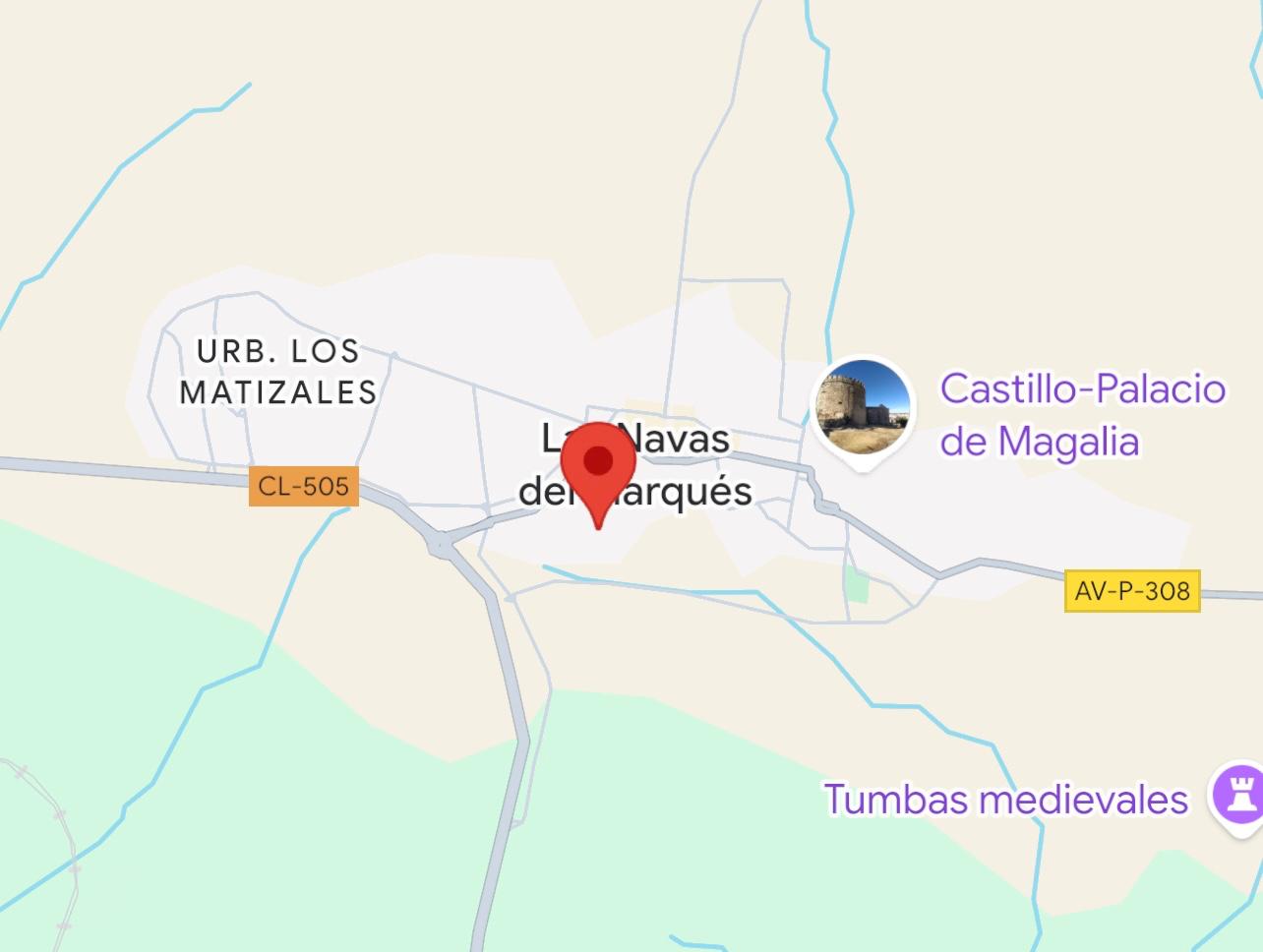 Mapa de Las Navas del Marqués